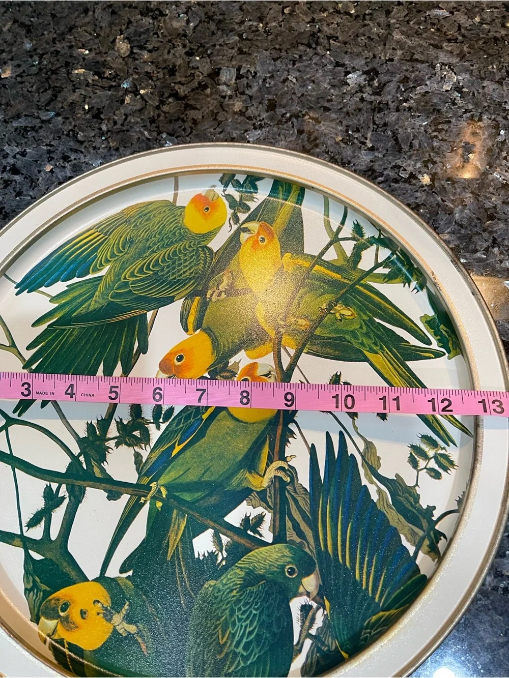 Sunshine Biscuits Audubon Birds of America Tin Trays Vintage 60s-70s